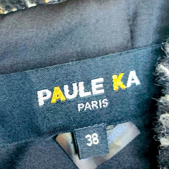 Paula Ka Paris Black and TanTweed Mini Sleeveless Shift Dress Size 38/6 ! - Picture 8 of 10